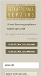 Mobile Screenshot of davesbestappliancerepairs.com
